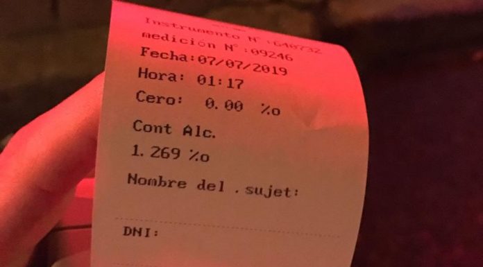 Seis detenciones por consumo de alcohol y una relacionada a drogas fue el saldo que arrojó el operativo del fin de semana