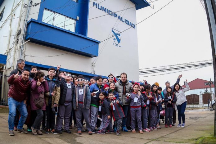 Los estudiantes se trasladaron a 1.700 kilómetros al norte para presenciar el histórico suceso