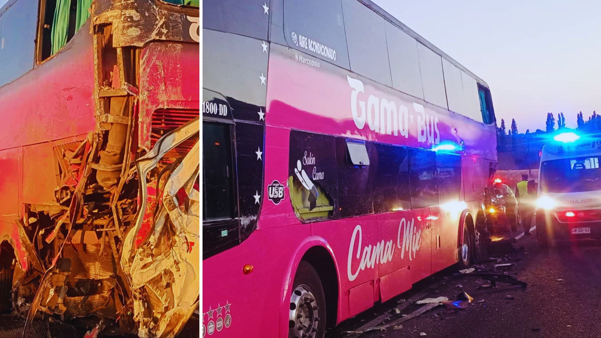 Colisión entre camión y bus en la Ruta 5 Sur deja dos lesionados en San ...